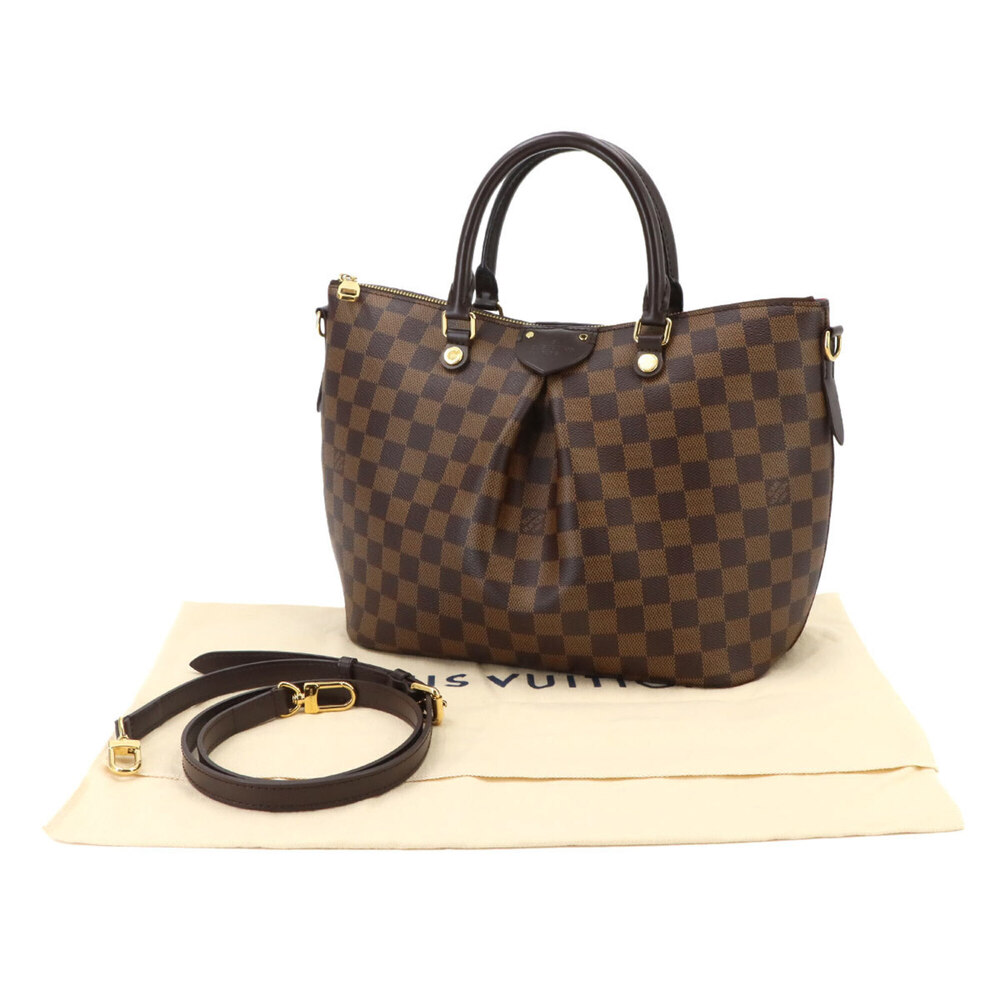Louis Vuitton Siena MM Damier 2-way Hand/Shoulder Handbag Ebene N41546